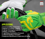 Magid T-REX TRX743 A6 Impact Gloves, Goatskin, 1 Pair, Size 6/XS - size: 6/XS, style: 1 Pair