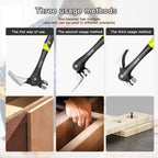 SEESE Adjustable Nail Puller Hammer: Magnetic Nail Starter, Anti-Slip Shock-Absorbing Handle - Claw Hammer for DIYers in Workshop, Construction & Remodeling