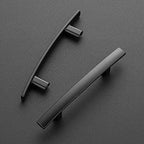 Ravinte Matte Black Cabinet Pulls Curved Drawer Handles, 3 Inch CC, 30 Pack - color: Black