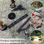BENECREAT 17Pcs Black Objective Point Markers, Acrylic Objective Makers Ruler Set War Games Measuring Ruler, Round Objective Marker Gaming Accessory for Tabletop Wargames