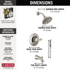 Open Box - Delta 144897-SP - Tub and Shower Showers
