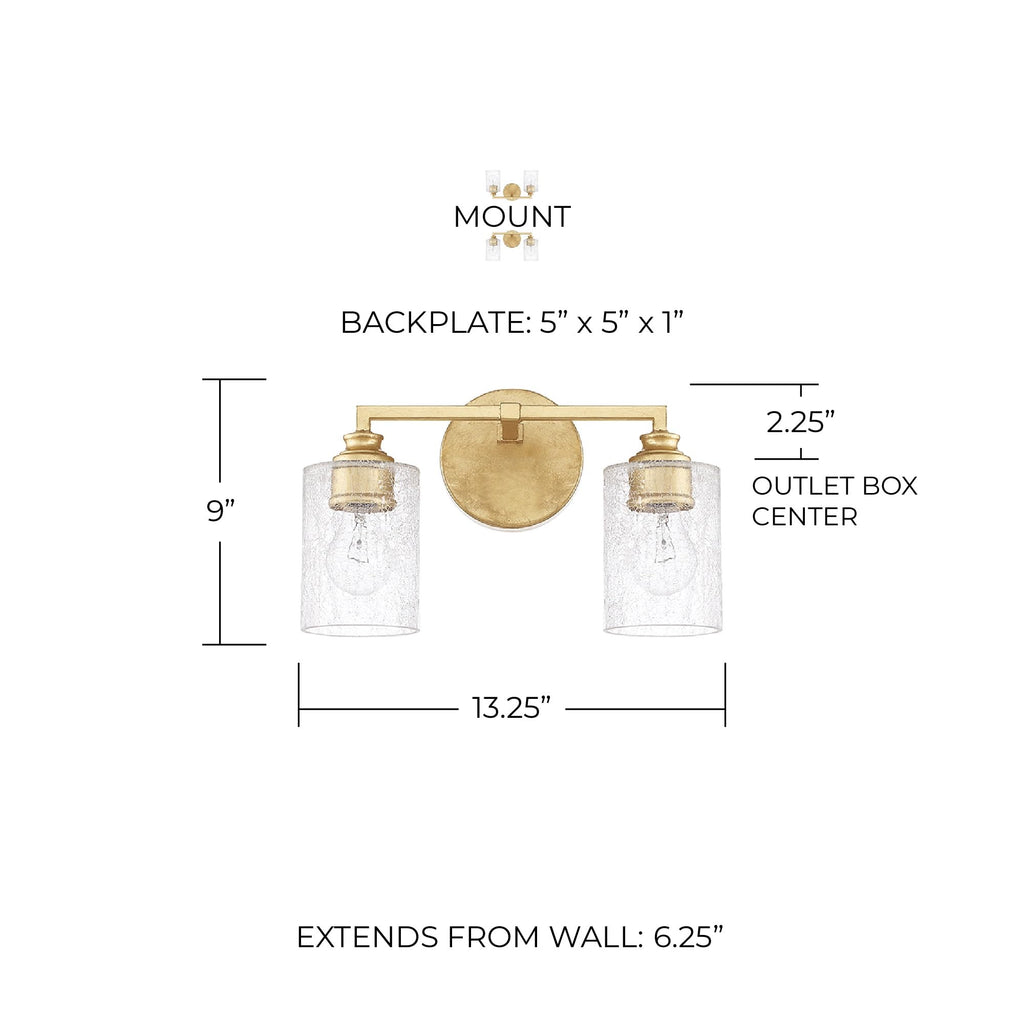 Open Box - Capital Lighting 120521CG-422 - Bathroom Fixtures Indoor Lighting