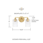 Open Box - Capital Lighting 120521CG-422 - Bathroom Fixtures Indoor Lighting