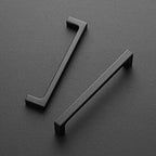 Ravinte Matte Black Square & Solid Cabinet Handles,5 Inch,15 Pack - size: 5 Inch Hole Center