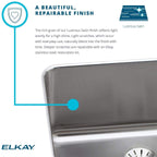 Open Box - Elkay LRAD1517653 Gourmet 15" Single Basin Drop In Stainless Steel Bar Sink