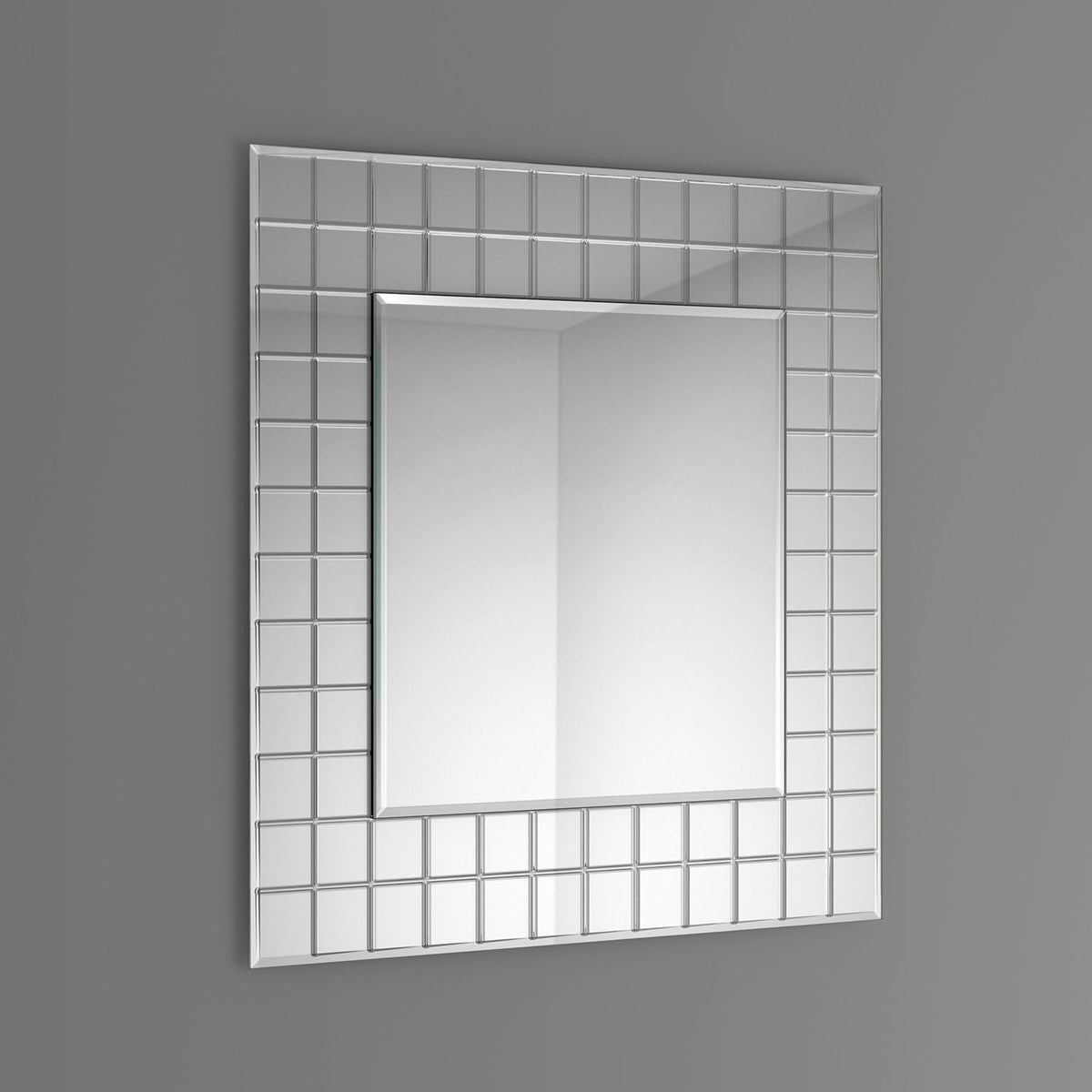 Milan Frameless Designer Non Illumonated Mirror - 600mm x 600mm