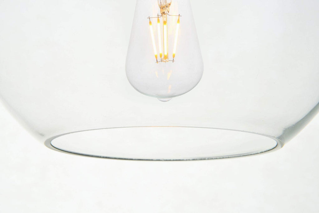 Open Box - Elegant Lighting LD2208BK - Pendants Indoor Lighting