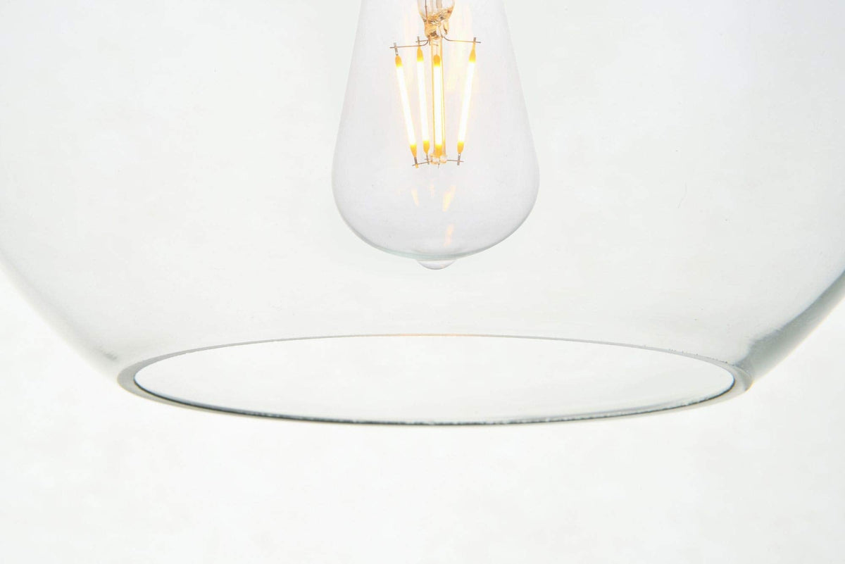 Open Box - Elegant Lighting LD2208BK - Pendants Indoor Lighting