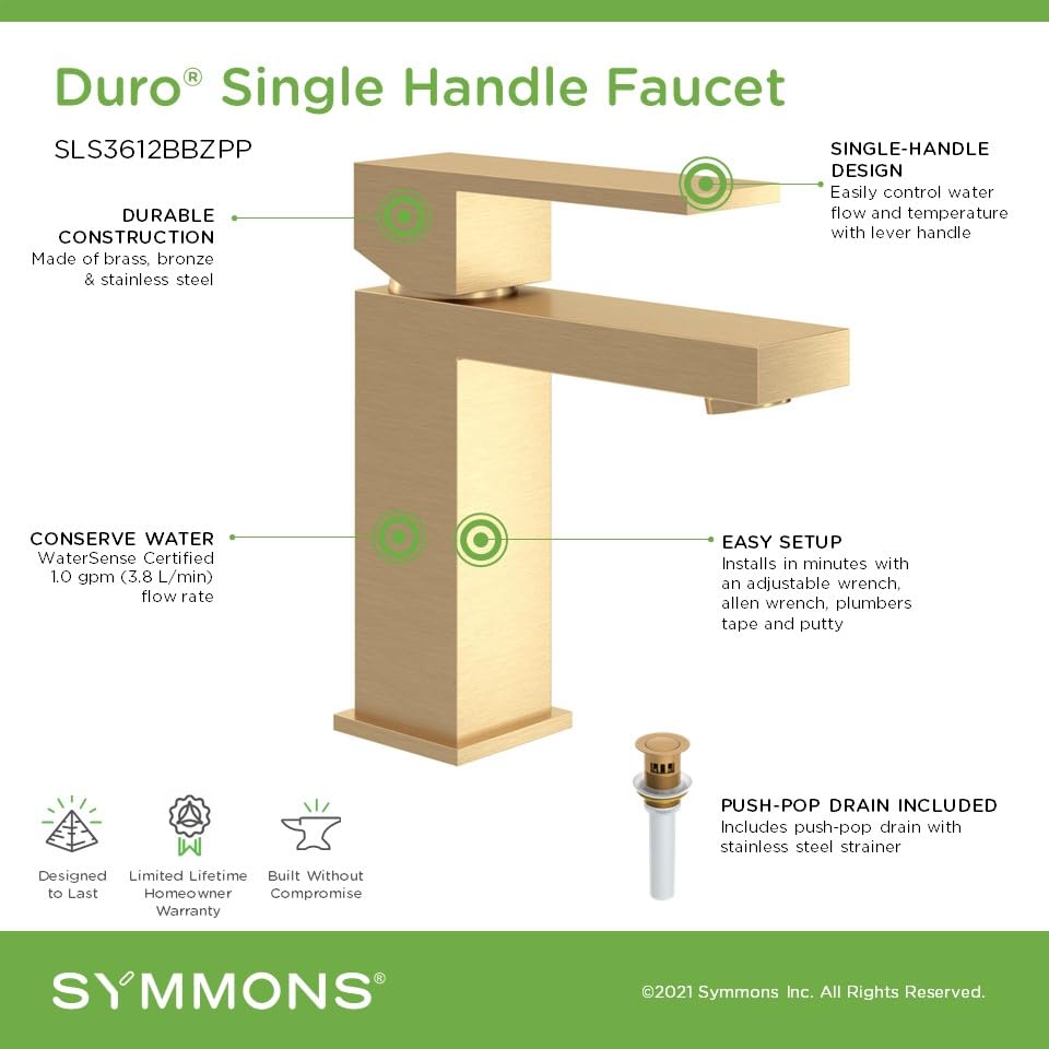 Open Box - Symmons SLS3612BBZPP - Bathroom Sink Faucets Faucet