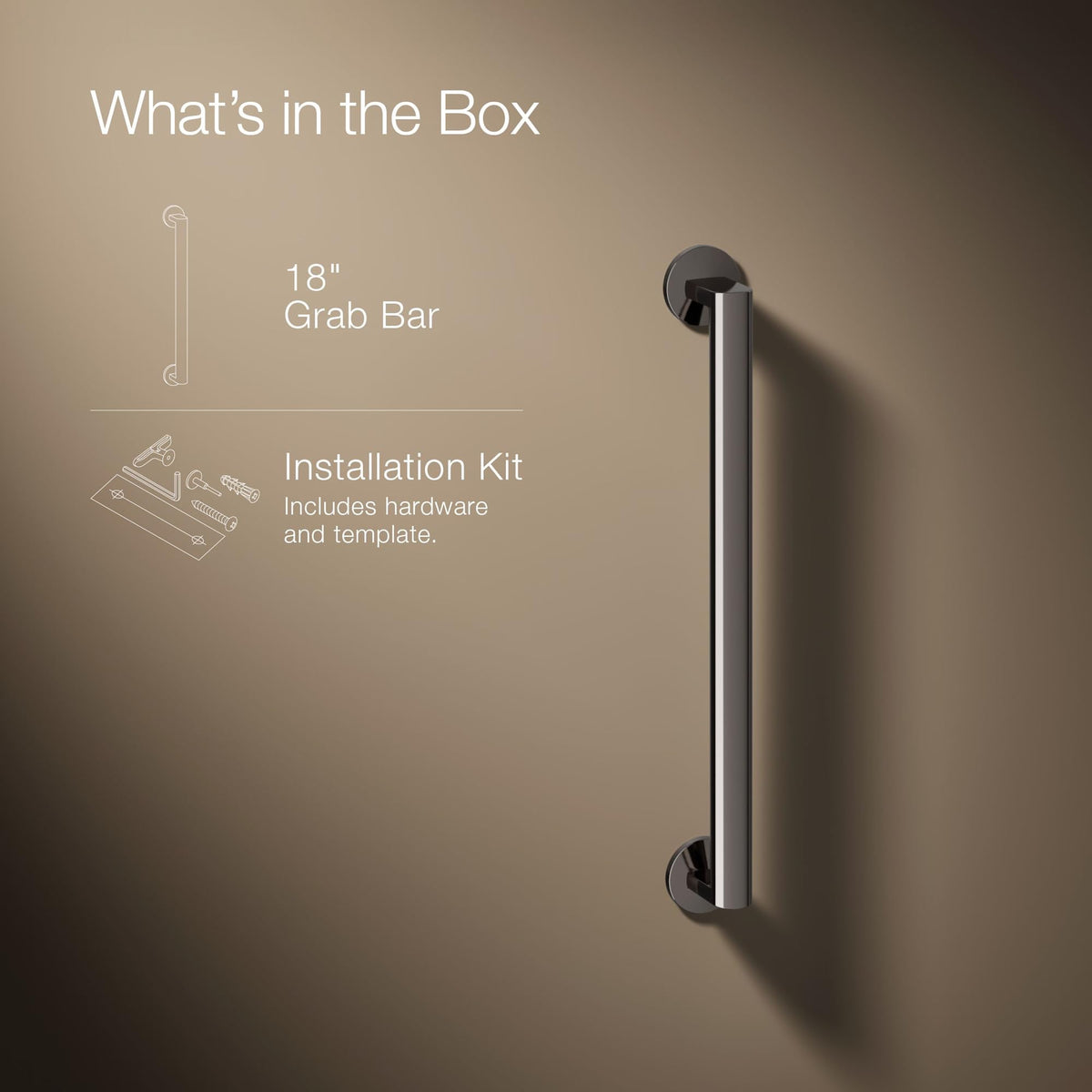 Open Box - Kohler K-25160-BV - Bathroom Safety Equipment Bathroom Hardware and Accessories