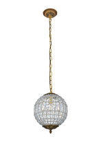 Open Box - Elegant Lighting 1205D12FG/RC Olivia 12" Wide Single Light Pendant from the Urban Classics Collection