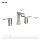 Open Box - Moen CCY LF 1.2 2HDL WSPRD LAV FCT