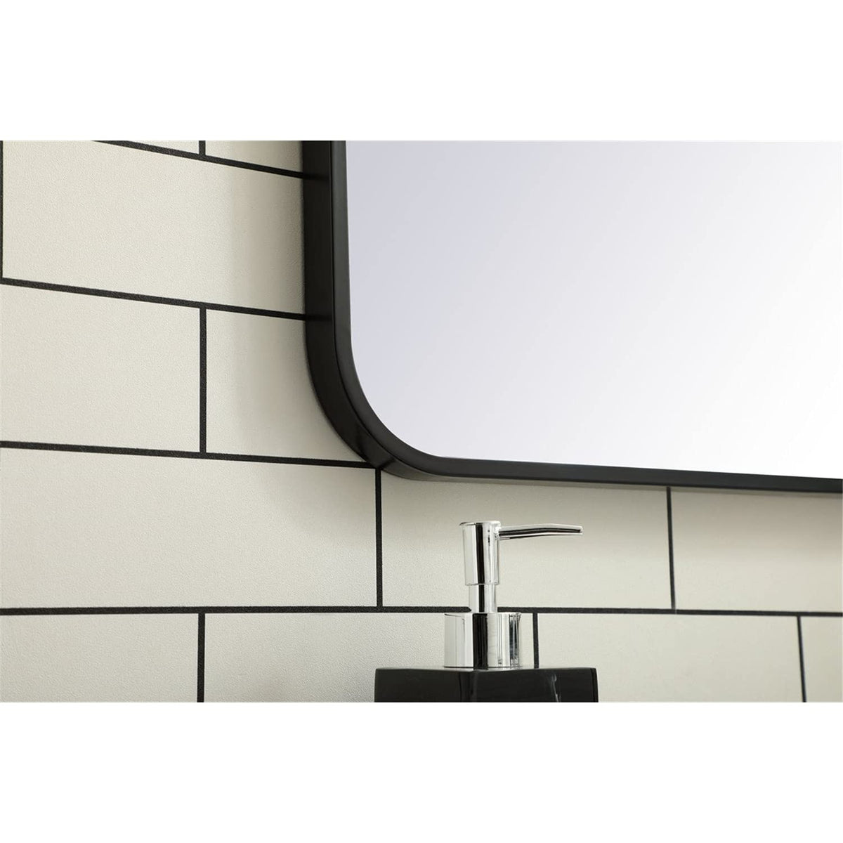 Open Box - Elegant Lighting MR802432BK - Mirrors Home Decor