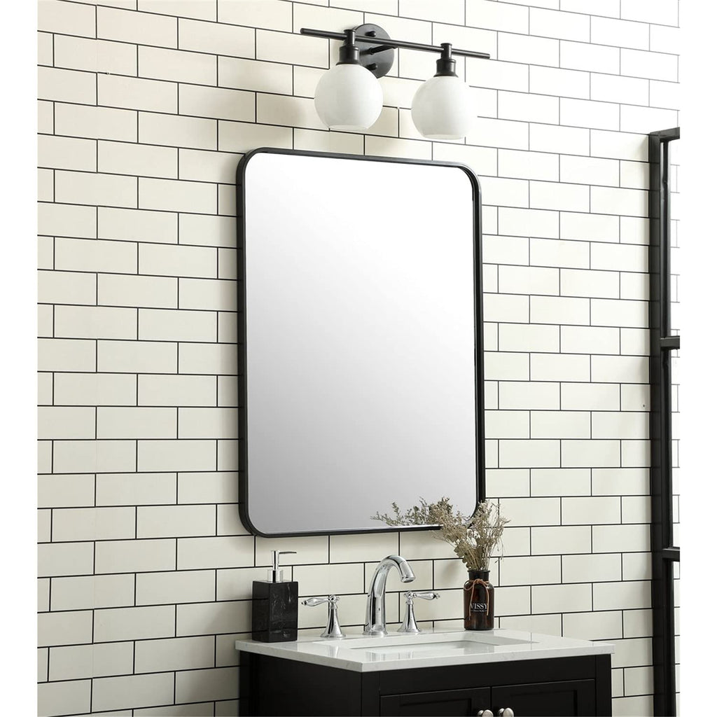Open Box - Elegant Lighting MR802432BK - Mirrors Home Decor
