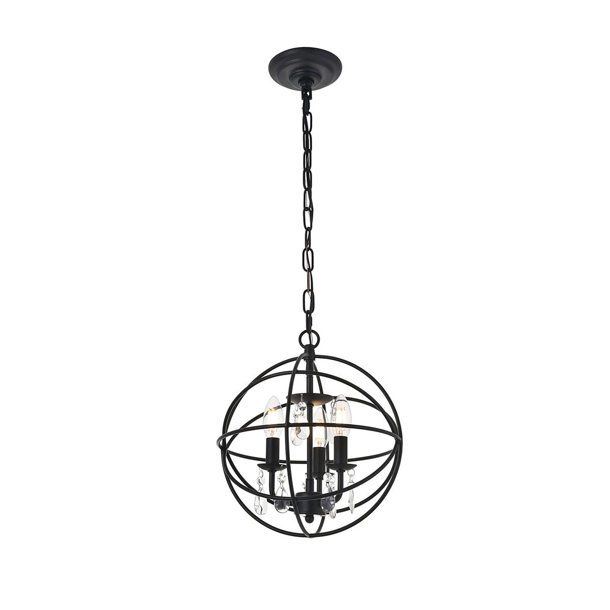 Open Box - Elegant Lighting LD5055D12MB - Pendants Indoor Lighting