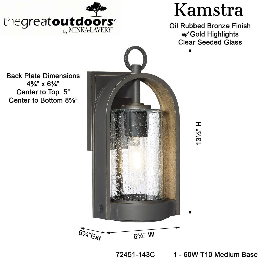 Open Box - The Great Outdoors 72451-143C - Wall Sconces Outdoor Lighting