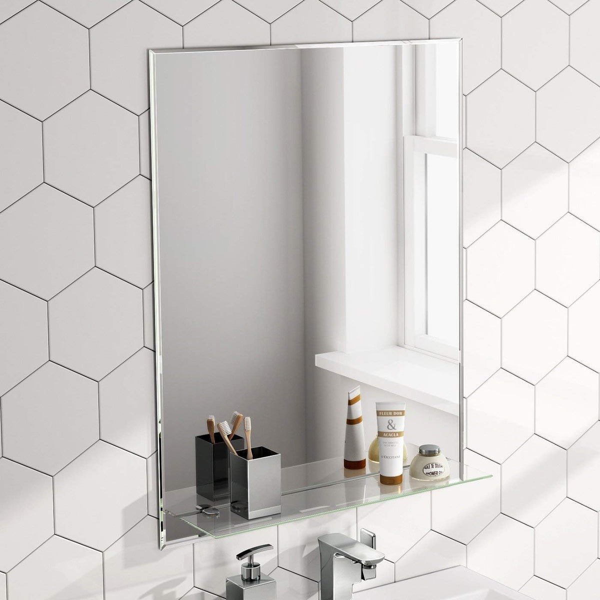 Aria Frameless Designer Non Illuminated Mirror