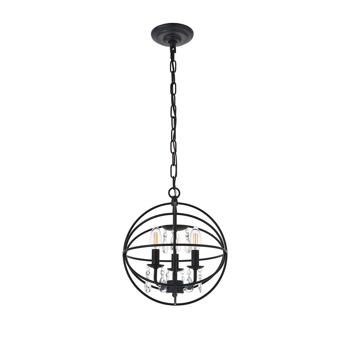 Open Box - Elegant Lighting LD5055D12MB - Pendants Indoor Lighting