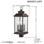 Open Box - The Great Outdoors 72596-143C - Post Lights Outdoor Lighting