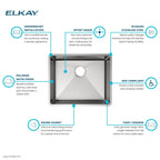 Open Box - Elkay ECTRUAD211755 - Kitchen Sinks Sinks
