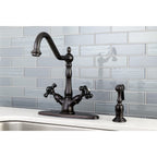 Open Box - Kingston Brass KS1238PKXBS - Kitchen Faucet