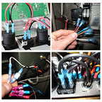 Nilight 160PCS Male Female Nylon Fully Insulated Crimp Electrical Terminals - color: 160PCS Crimp Terminals Connectors