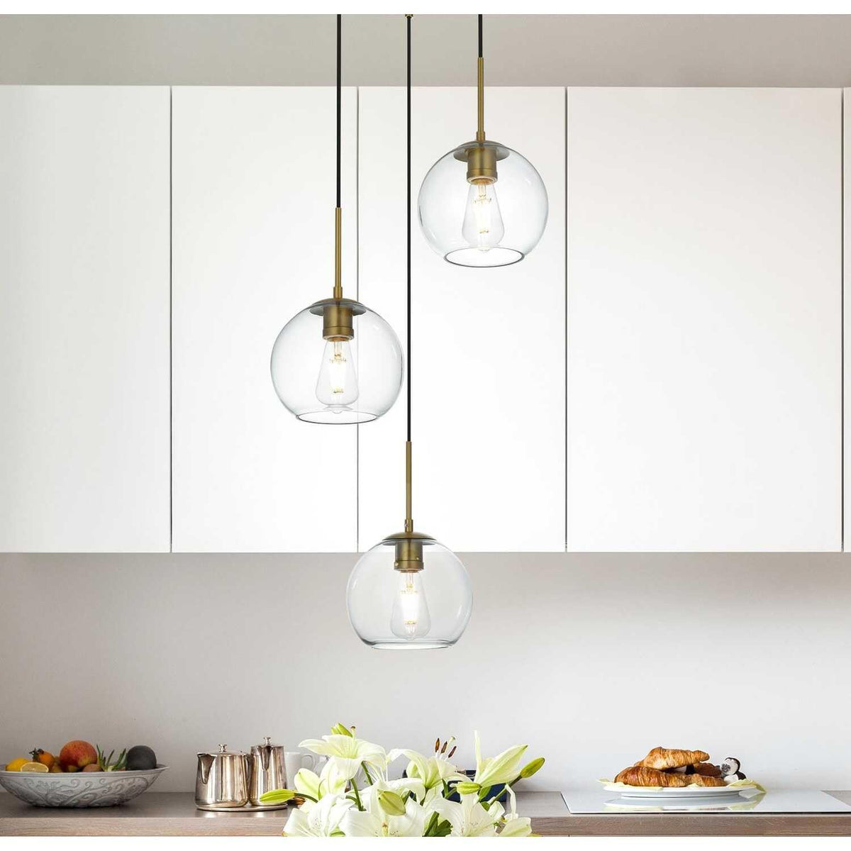 Open Box - Elegant Lighting LD2208SG - Pendants Indoor Lighting