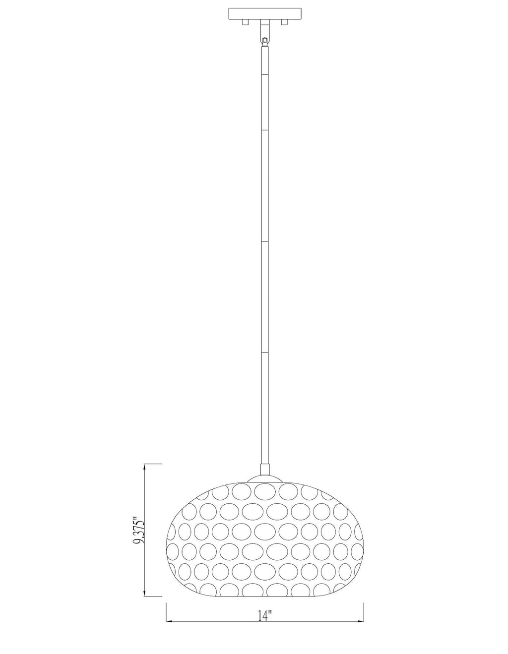 Open Box - Z-Lite 490P14-BN - Pendants Indoor Lighting
