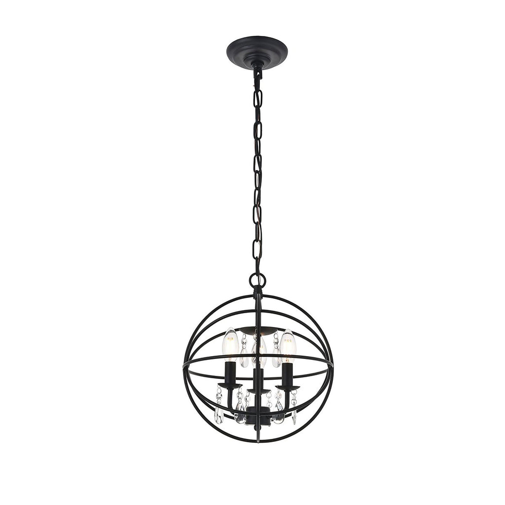 Open Box - Elegant Lighting LD5055D12MB - Pendants Indoor Lighting