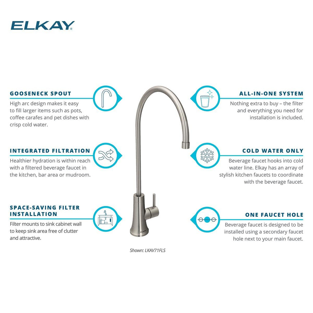 Open Box - Elkay LKAV71FLS - Water Dispenser Faucet