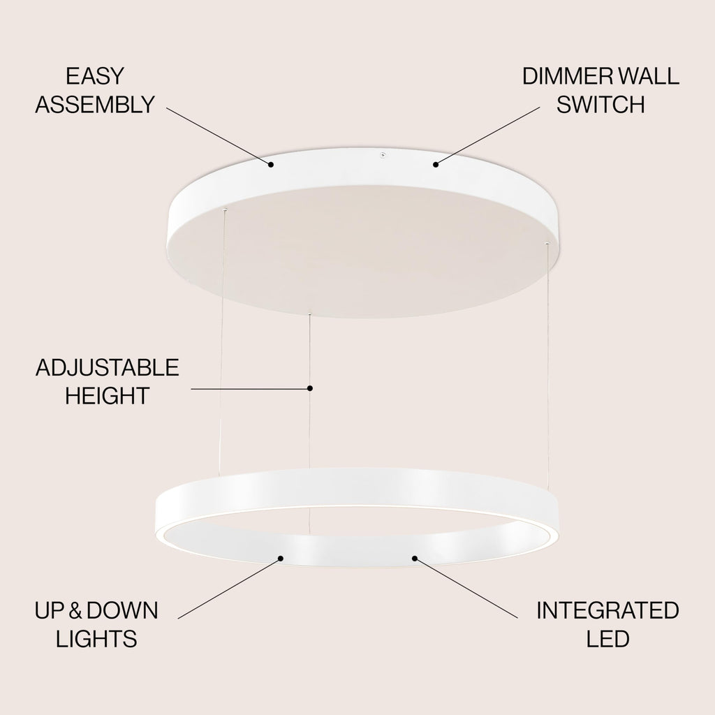 Open Box - JONATHAN Y Lighting JYL7151B - Pendants Indoor Lighting