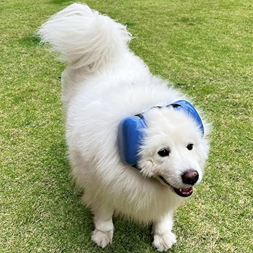 derYEP Dog Earmuffs for Hearing Protection 29dB NRR Ear Muffs Noise Protection (XLarge, Blue) - color: Blue, size: X-Large