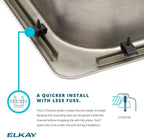 Open Box - Elkay LRAD1517653 Gourmet 15" Single Basin Drop In Stainless Steel Bar Sink