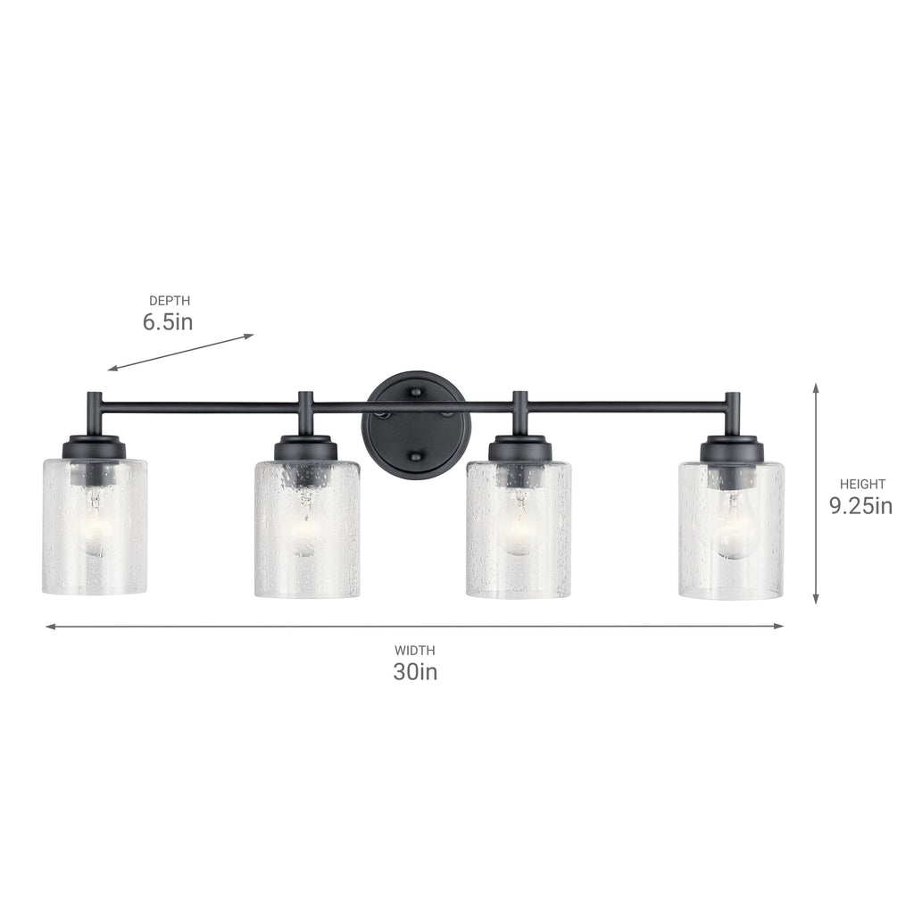 Open Box - Kichler 45887BK - Bathroom Fixtures Indoor Lighting