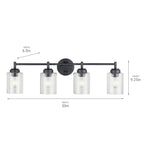 Open Box - Kichler 45887BK - Bathroom Fixtures Indoor Lighting