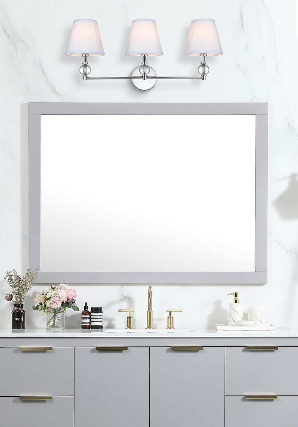 Open Box - Elegant Lighting LD7023W24SG - Bathroom Fixtures Indoor Lighting