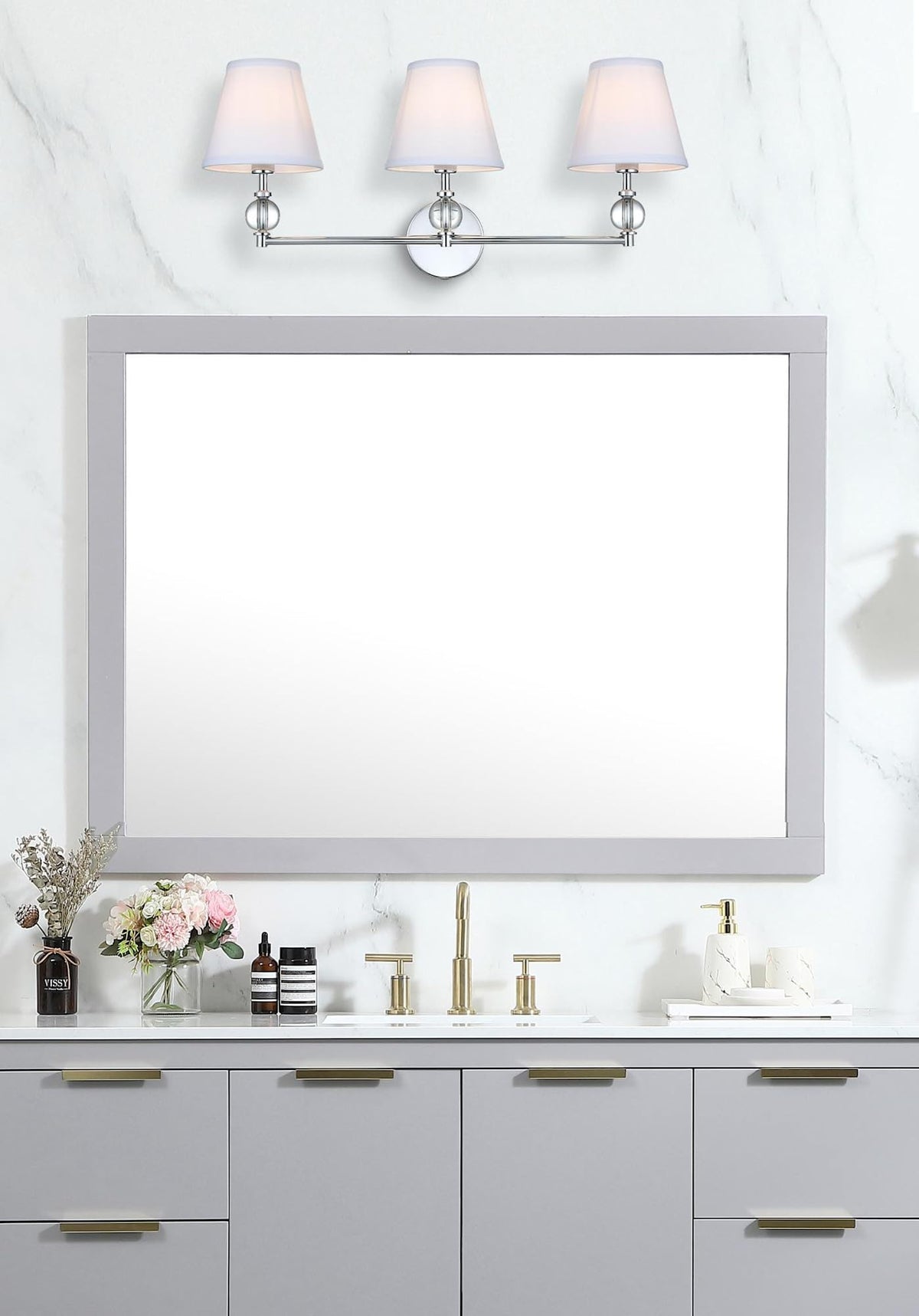 Open Box - Elegant Lighting LD7023W24SG - Bathroom Fixtures Indoor Lighting