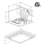 Open Box - Aero Pure ABF110DCMH-G5W - Exhaust Fans Ventilation