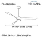 Open Box - MinkaAire F774L-BN/SL - Ceiling Fans Fans