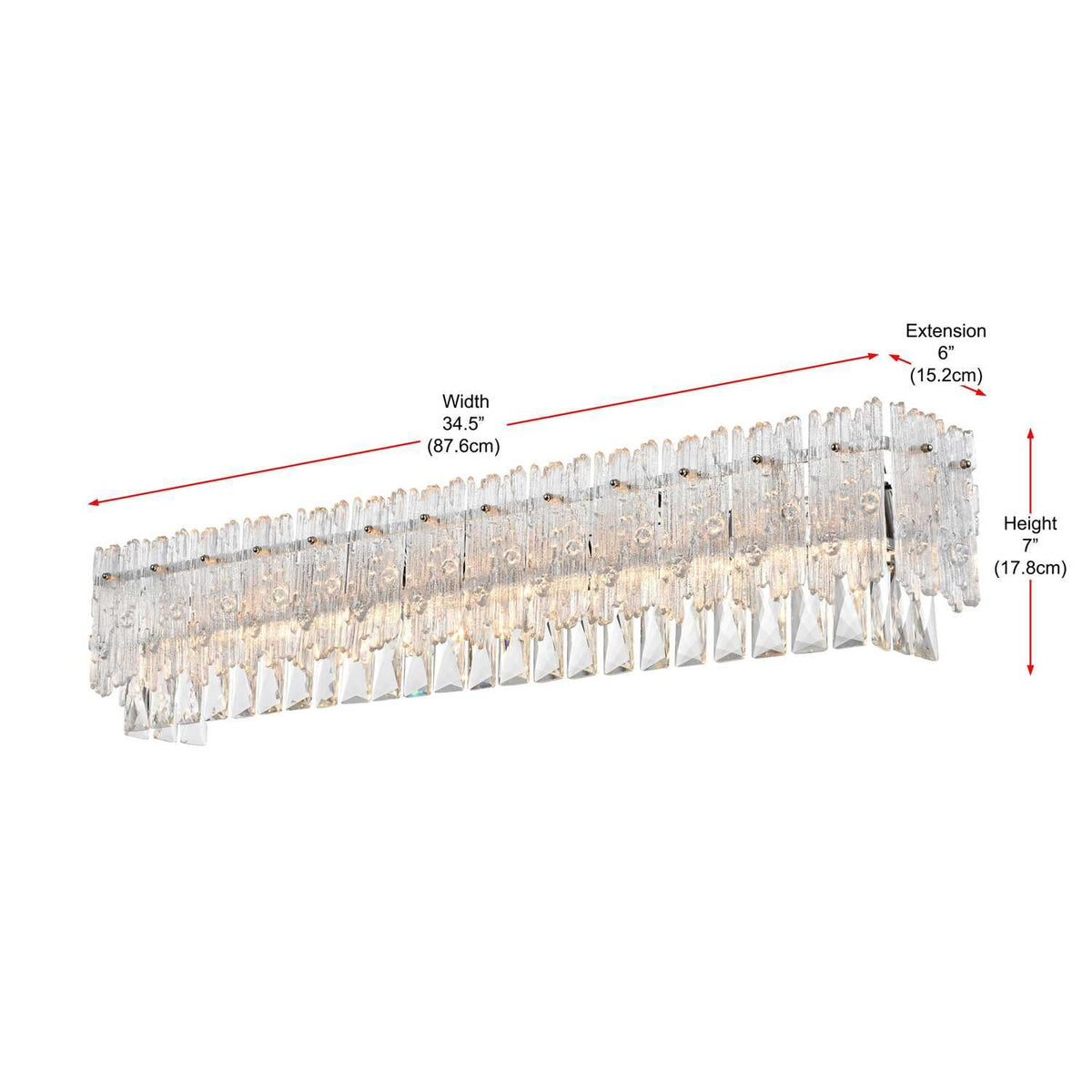 Open Box - Elegant Lighting 1780W35C - Wall Sconces Indoor Lighting