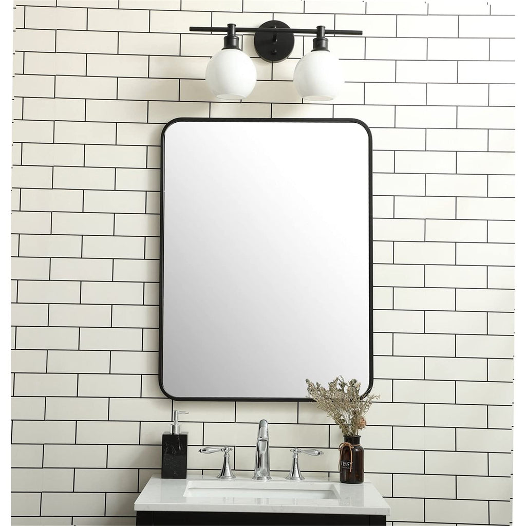 Open Box - Elegant Lighting MR802432BK - Mirrors Home Decor