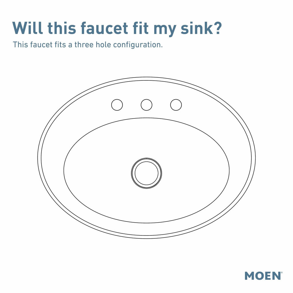 Open Box - Moen TV6507BL - Bathroom Sink Faucets Faucet