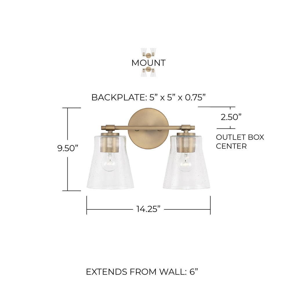 Open Box - Capital Lighting 146921BN-533 - Bathroom Fixtures Indoor Lighting