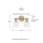 Open Box - Capital Lighting 146921BN-533 - Bathroom Fixtures Indoor Lighting