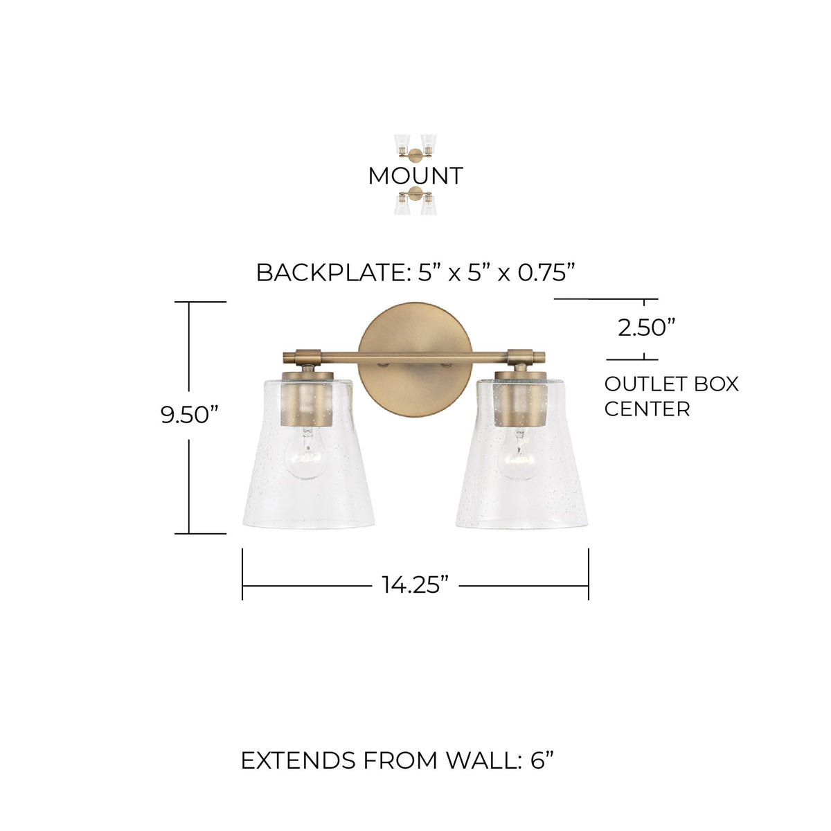 Open Box - Capital Lighting 146921BN-533 - Bathroom Fixtures Indoor Lighting