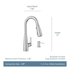 Open Box - Moen 87627EIBL - Kitchen Faucet