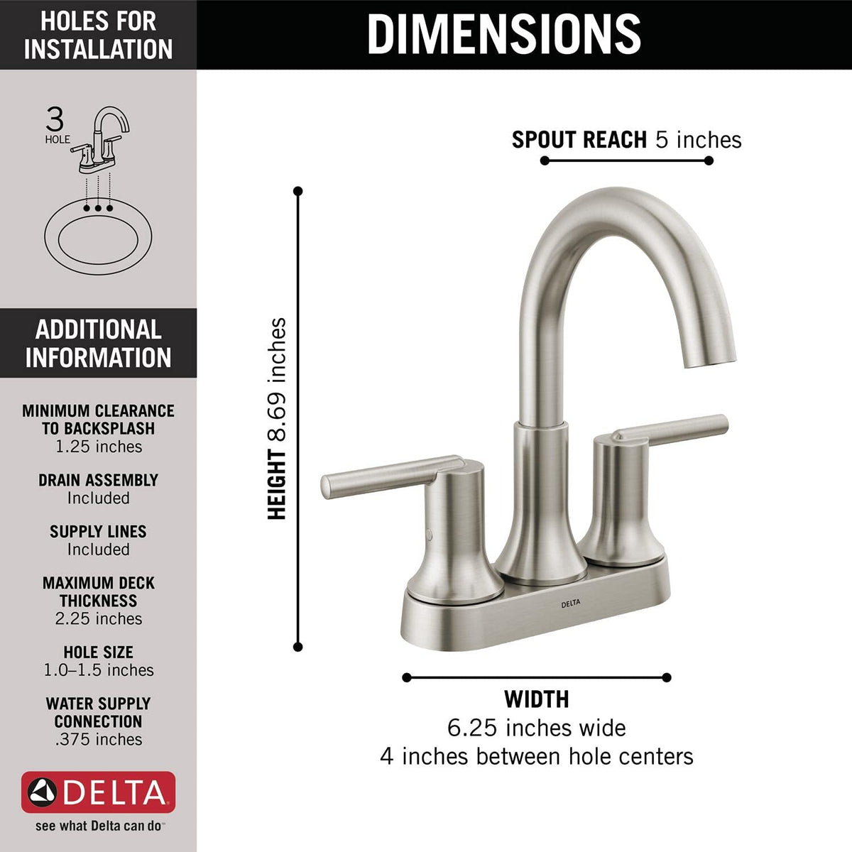 Open Box - Delta 2559-SSMPU-DST - Bathroom Sink Faucets Faucet