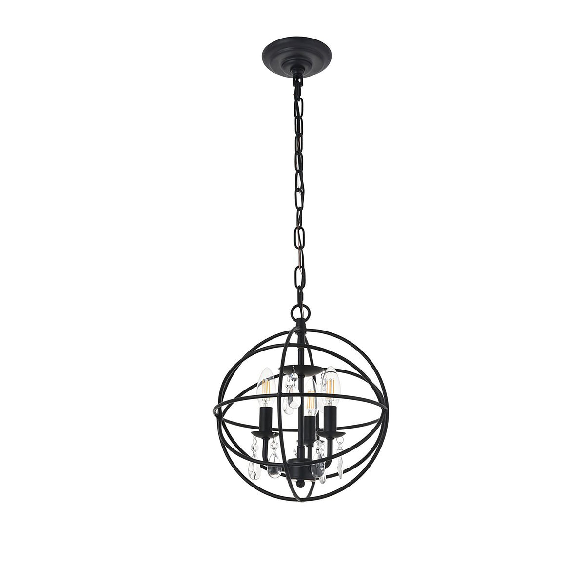 Open Box - Elegant Lighting LD5055D12MB - Pendants Indoor Lighting