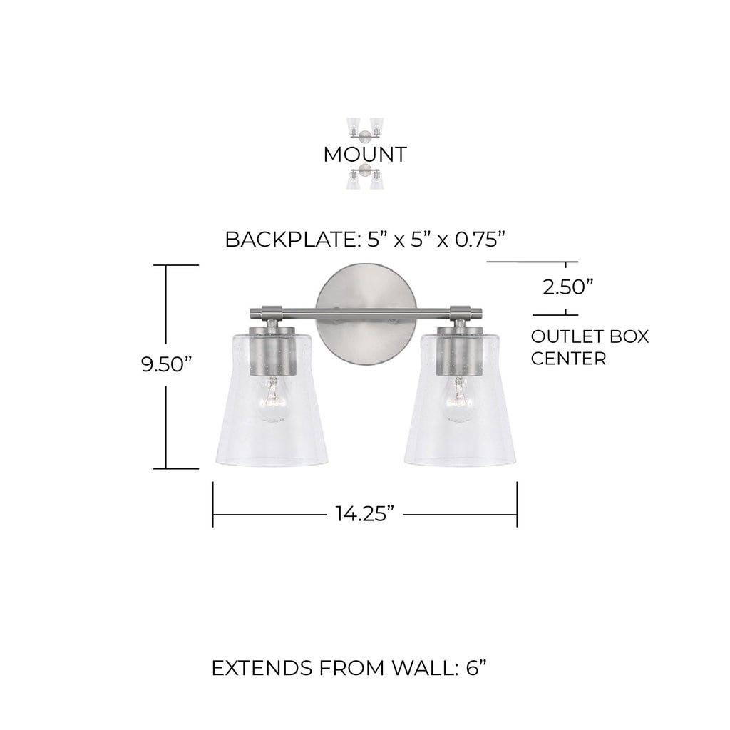 Open Box - Capital Lighting 146921BN-533 - Bathroom Fixtures Indoor Lighting