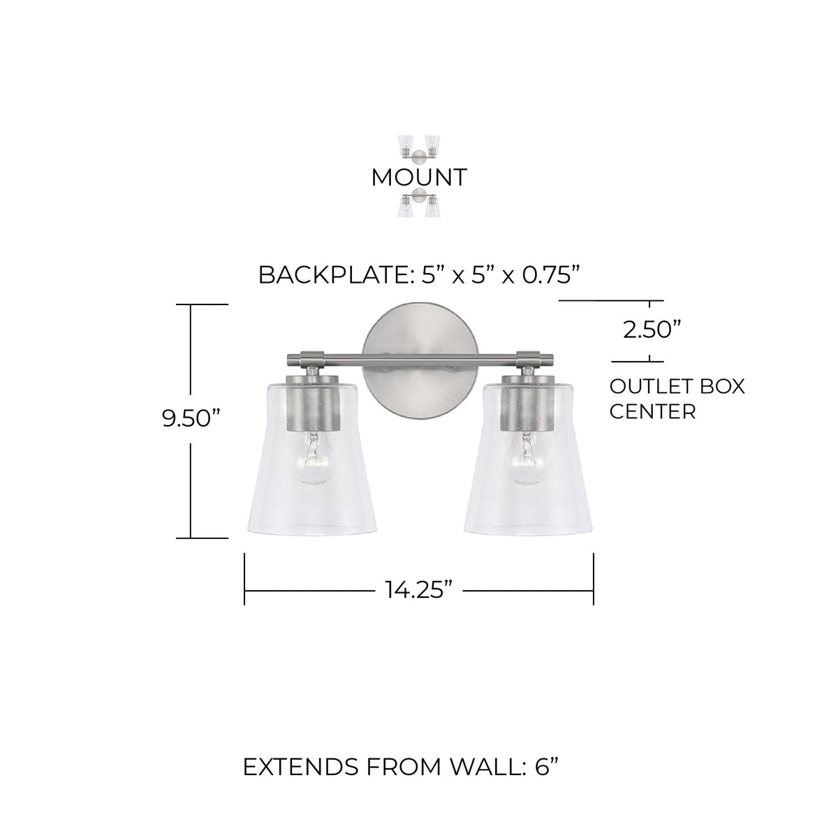 Open Box - Capital Lighting 146921BN-533 - Bathroom Fixtures Indoor Lighting